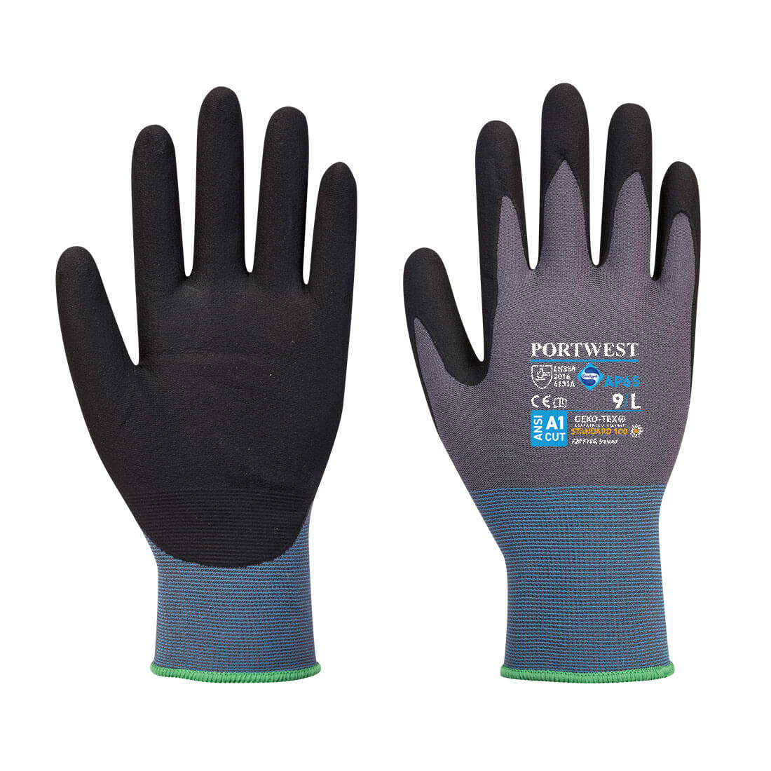 Portwest AP65 NPR Pro Nitrile Foam Grip Gloves BK Safetywear
